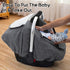 2 Baby Car Seat Cover for Doona, Waterproof Carseat Cover with Plush Dots Lining, Warm & Snug Infant Car Seat Canopy