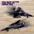 ArtCreativity 4 Pcs Diecast Stealth Bomber Toy Jets, B-2 Spirit Bombers, Pullback Mechanism, Military Cake Decorations