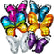 Sumind 6 Pcs Butterfly Balloons Decorations - Fairy Foil Balloons for Theme Party, Wedding, Birthday