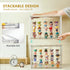 3 2Pack Acrylic Display Case for Collectibles Layer Adjustable Figure Display Cases with Magnetic Door Clear Stackable