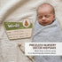 TTMerriwood 6.5" Adventure Hello World I'm Here Sign, Wooden Retro Birth Announcement Prop, Camping Nursery Keepsake