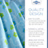 Abstract Baby/Infant Bassinet Sheets, Deep Fitted Soft Jersey Knit, 16" x 32" (Floral Blue)