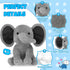 9 Pieces Elephant Stuffed Animals, Soft Cute Plush Toys for Baby Shower and Birthday Party Supplies