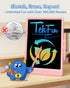 TEKFUN 10inch LCD Writing Tablet Doodle Board, Colorful Drawing Pad for Kids, Mess Free Coloring, Toys Gifts (Pink)