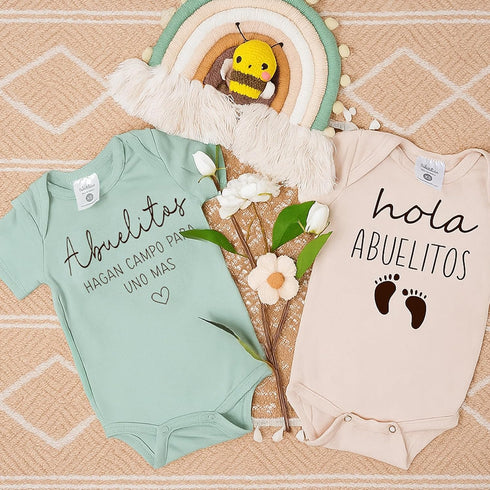 Bodysuit,0-3 Hola Familia Nos Vemos Pronto Pregnancy Reveal Infant Months Baby Announcement Onesie