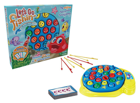 Pressman 58 Combo Game, Includes Go Fish Card Game - Let's Go Fishin'