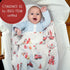 100% 47 47 Inches Cozy LollyBanks Muslin Swaddle Blanket, Muslin Cotton Swaddle Blankets for Baby Boys, X Soft
