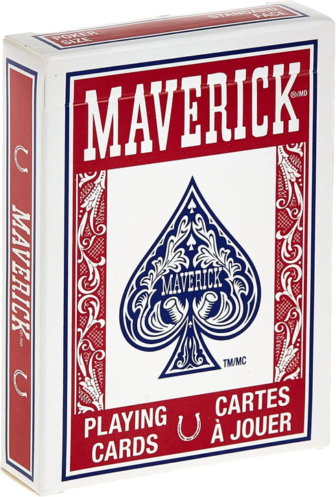 Maverick Standard Index Playing Cards, 1 CT (Colors Vary)
