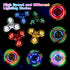 FIGROL 5 Pack LED Light Up Fidget Spinners, Party Favors and Classroom Prizes
