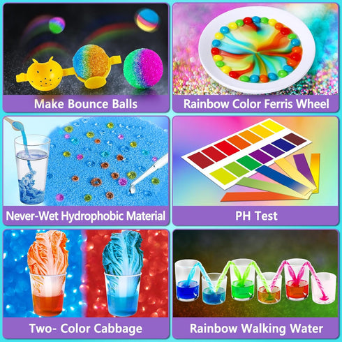 70+ Set, UNGLINGA Experiments Science Kit for Kids, Chemistry Educational Toys Gifts Idea for Boys and Girls Birthday