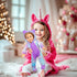 2-Sets 18-inch Set 18 inch WONDOLL American Doll Clothes - Amazing Rainbow Unicorn Clothes with Hair Clip and Headband