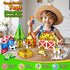 Set, Immersive 3-5, 3D Magnetic Tiles Farm Animals Storytelling Building Blocks for Toddlers Farm House STEM Toys
