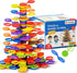 Stack-a-Rainbow-Tree 70 Piece Plastic Stacking Blocks, Balance Game Building Toys for Kids Ages 3-8, Montessori Gifts