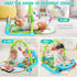 UMIKU Tummy 0-6 6-12 Baby Play Mat Baby Time Mat Musical Activity Center for Infant with High-Contrast Piano Music