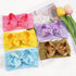 Yxiang 20PCS Baby Girl Bows Headbands, 4" Super Elastic Nylon Hairbands, Cute Handmade Ribbon Bows for Babies