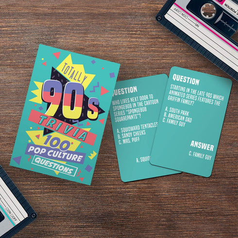 Gift Republic Totally 90s Trivia Game, GR490047 for Fun Nostalgic Entertainment
