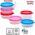 SIGNORA WARE 6 pk Condiment Containers with Lids - 2.3 oz Small Food Storage for Salad Dressing, Leak Proof