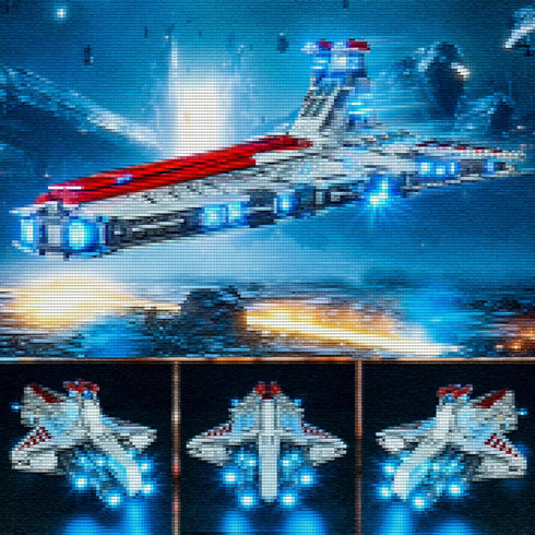 YEABRICKS LED Light for Lego 75367 Star Wars Venator-Class Republic Attack Cruiser Model