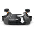 Chicco GoFit Backless Booster Car Seat, Portable Travel Booster Seat for Children 40-110 lbs, Shark/Black/Grey