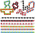 18 Pack 24 Wacky Tracks Snap and Click Fidget Toys Finger Sensory Toys, Links Snake Puzzles for Stress Relief, Party