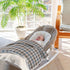 CHUROUSY 30x40 Inch Brown Plaid Checkered Baby Blanket for Boys Girls Geometric Gingham Nursery Swaddling Wrap Rustic