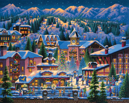 Dowdle Jigsaw Puzzle - Rocky Mountain Christmas, 1000 Piece