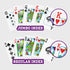 Copag 1546 Design Playing Cards, 100% Plastic, Bridge Size (Narrow) Red/Blue, Jumbo Index, 1 Set