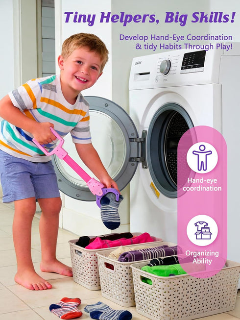 2 15.7 inch Pcs Claw Grabber Toy for Kids, Plastic Robot Arm Hand Claw Pickup Tool, Children Grabbers Interactive Toys