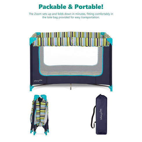 Dream On Me Zodiak Baby Playard, Breathable Mesh Sides, Soft Comfortable Mattress, Quick & Easy to Fold with Travel
