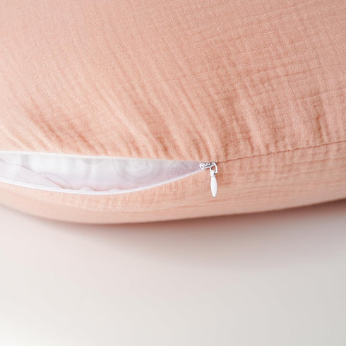 2-Pack Konssy Muslin Nursing Pillow Covers, Soft & Adorable Nursing Covers for Breastfeeding Pillows, Slipcovers