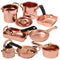 CP Toys 13 Piece Plastic Copper Look Cookware Set for Pretend Kitchen Play for