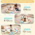 Tummy 0-3-6-18 6 5 URMYWO Time Mat - Comfortable Baby Floor Play Mat Activity Gym for Months, Developmental Zones