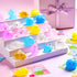 36 Packs JOYIN Valentines Day Gift Cards with Glitter Mochi Squishy Toys, Stress Relief Fidget Toys, Critter Mochi