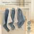 Momcozy 4 Essential(5 Pack, 10x10 inch) Baby Washcloths - Layer Design| Medium Thickness| Soft & Absorbent| Premium