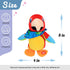 Hopearl Talking Parrot Toy - Repeats What You Say, Walking Electric Interactive Animated Plush Buddy for Toddlers