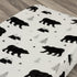Organic Baby Changing Pad Cover - Muslin Fitted Cover for Boys, Soft and Breathable, Baby Bear Woodland