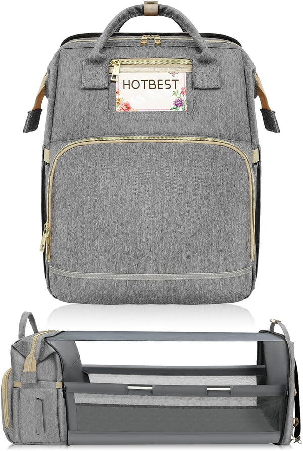 HOTBEST Diaper Bag Backpack with Changing Station, Baby Essentials Travel Tote Multi