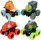 Dinosaur Toys for 2-5 Year Old Boys - Push & Pull Friction Powered Dinosaur Monster Truck Vehicles for Toddlers
