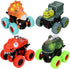 Dinosaur Toys for 2-5 Year Old Boys - Push & Pull Friction Powered Dinosaur Monster Truck Vehicles for Toddlers