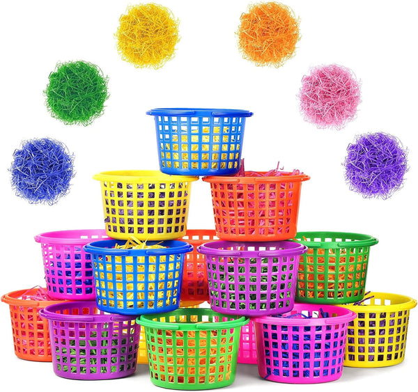 Evoio Easter Baskets Bulk for Kids, 24 PCS Small Easter Baskets Bulk