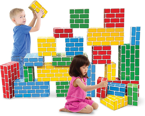 Teacher Created Resources 24 Piece Easy-Stack Cardboard Blocks Set (TCR11531)