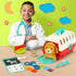 Battat – Mini Vet Playset (11Pc) – Plush Dog & Carrier – Stickers & Checklist – Toy Stethoscope & Bone – 2 Years + – Puppy Care Vet Kit