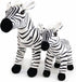 Ice King Bear Mom and Baby Stuffed Animals Set, Zoo Wild Animals (Zebra)