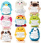 Cheerspace Animals Employee Appreciation Gifts Bulk Crochet Animal Pack w/Stand (9 pc)