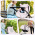 2 Cozy Baby Car Seat Cover Winter, Windproof Carseat Covers for Newborn with Layers Window, Pink Flowers Infant Car