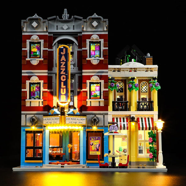 ManKiaPro LED Light Kit for Lego 10312 Jazz Club Building Blocks Model (Lights Only, No Lego Set)