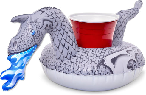 GoFloats Inflatable Pool Drink Holders - 3 Pack (Choose Unicorn, Flamingo, Palm Tree and More)