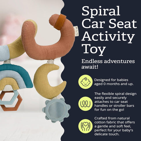 0 Itzy Ritzy Spiral Car Seat & Stroller Activity Toy - Stroller & Car Seat Toys for Ages Months and Up - Hanging Toys