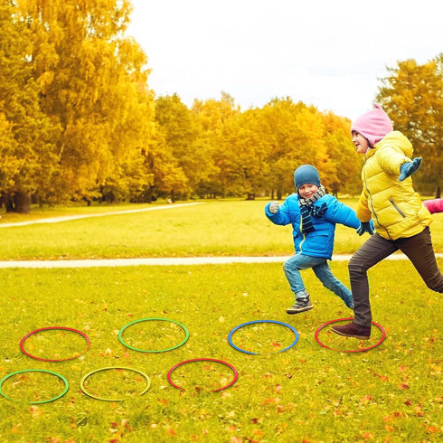 Libima Obstacle Course Ring Set, 12 Pcs Large Exercise Hoops for Gymnastics Practice & Educational Activities