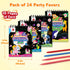 24 Pack 4-8-12, Mocoosy Scratch Art Party Favors for Kids Ages Birthday Goodie Bag Stuffers, Rainbow Scratch Notebook
